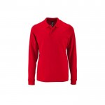 Polo de manga larga de 100% algodón para hombre 180 g/m2 SOL'S Perfect color rojo quinta vista