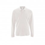 Polo de manga larga de 100% algodón para hombre 180 g/m2 SOL'S Perfect color blanco novena vista