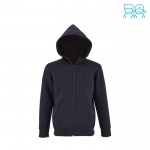 Sudadera con capucha niños 260 g/m2 color azul marino