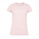 Camisetas para mujer algodón 150 g/m2 color rosa claro