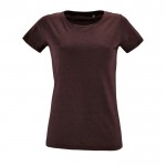 Camisetas para mujer algodón 150 g/m2 color burdeos