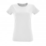 Camisetas para mujer algodón 150 g/m2 color blanco