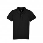 Polo regalo para niños 180 g/m2 color negro