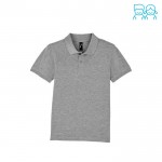 Polo regalo para niños 180 g/m2 color gris