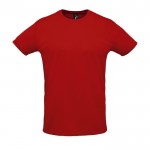 Camiseta técnica unisex 130 g/m2 color rojo