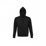 Sudadera de algodón y poliéster para hombre 280 g/m2 SOL'S Spike color negro