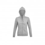 Sudadera de algodón y poliéster para mujer 280 g/m2 SOL'S Spike color gris claro