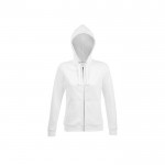 Sudadera de algodón y poliéster para mujer 280 g/m2 SOL'S Spike color blanco novena vista