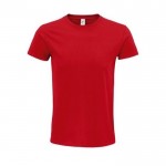 Camiseta de algodón orgánico 140 g/m2 color rojo