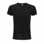 Camiseta de algodón orgánico 140 g/m2 color negro