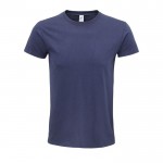 Camiseta de algodón orgánico 140 g/m2 color azul marino