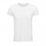 Camiseta de algodón orgánico 140 g/m2 color blanco