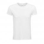 Camiseta de algodón orgánico 140 g/m2 color blanco