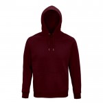 Sudadera eco con capucha 280 g/m2 color burdeos