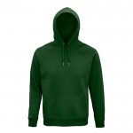 Sudadera eco con capucha 280 g/m2 color verde oscuro