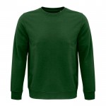 Sudadera con logo sostenible 280 g/m2 color verde oscuro