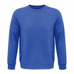 Sudadera con logo sostenible 280 g/m2 color azul real