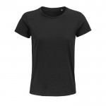 Camiseta mujer algodón orgánico 175 g/m2 color negro