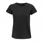 Camisetas manga corta mujer 150 g/m2 color negro