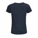 Camisetas manga corta mujer 150 g/m2 color azul marino con logo