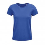 Camisetas manga corta mujer 150 g/m2 color azul real