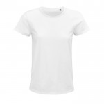 Camisetas manga corta mujer 150 g/m2 color blanco