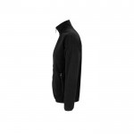 Chaqueta para hombre de poliéster reciclado 280 g/m2 SOL'S Factor color negro vista lateral