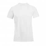 Camiseta promocional unisex de materiales reciclados de cuello redondo color blanco novena vista