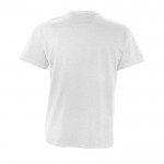 Camisetas de algodón 150 g/m2 color gris claro jaspeado con logo