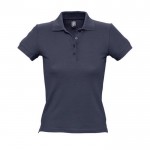 Polo para mujer de alta calidad 210 g/m2 color azul oscuro