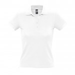 Polo para mujer de alta calidad 210 g/m2 color blanco