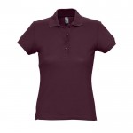 Polo para mujer en algodón 170 g/m2 color granate