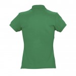 Polo para mujer en algodón 170 g/m2 color verde con logo