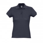 Polo para mujer en algodón 170 g/m2 color azul oscuro