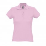 Polo para mujer en algodón 170 g/m2 color rosa claro