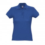 Polo para mujer en algodón 170 g/m2 color azul real