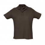 Polos personalizables algodón 170 g/m2 color marrón oscuro