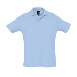 Polos personalizables algodón 170 g/m2 color azul pastel