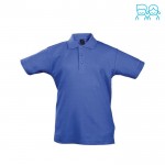 Polos infantiles manga corta 170 g/m2 color azul real