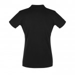 Polo para mujer corporativo 180 g/m2 color negro con logo