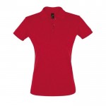 Polo para mujer corporativo 180 g/m2 color rojo