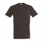 Camisetas promocionales 150 g/m2 color marrón oscuro