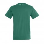 Camisetas promocionales 150 g/m2 color verde esmeralda con logo