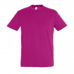 Camisetas promocionales 150 g/m2 color fucsia