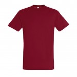 Camisetas promocionales 150 g/m2 color rojo oscuro