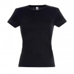 Camisetas mujer personalizadas 150 g/m2 color negro