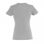 Camisetas mujer personalizadas 150 g/m2 color gris jaspeado con logo