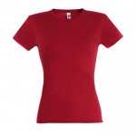 Camisetas mujer personalizadas 150 g/m2 color rojo