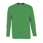 Camisetas de manga larga con logo 150 g/m2 color verde