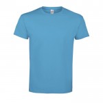 Camisetas para empresa algodón 190 g/m2 color azul cian